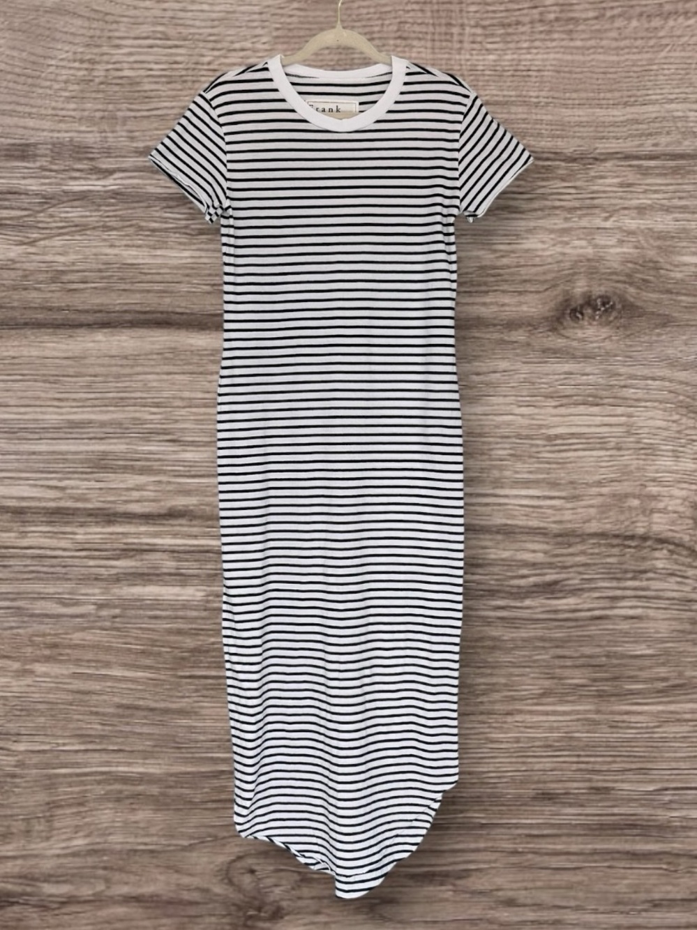 Frank & Eileen Harper Perfect Tee Maxi Dress Navy White Stripe XS NWT